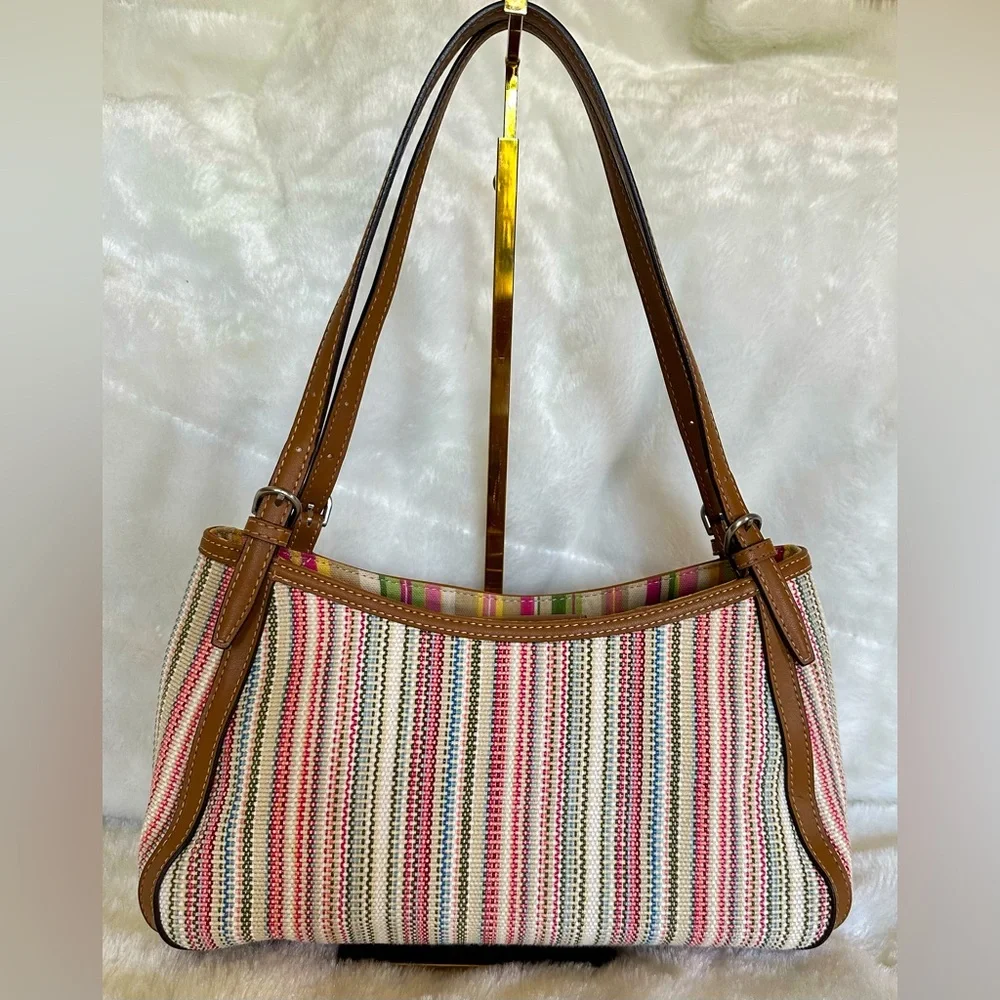 Fossil Striped Multicolor Shoulder Bag - Picture 1 of 12